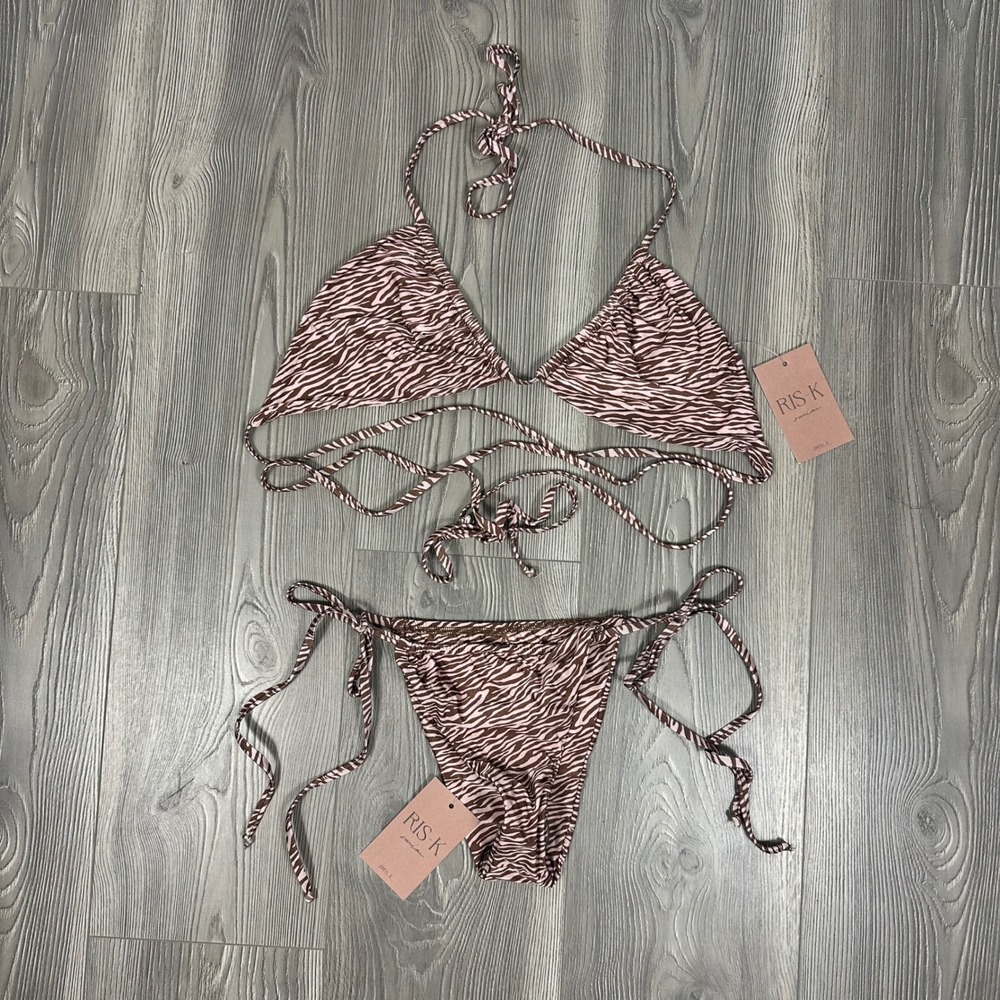 Ris-K Swim Bikini‎ Java Top Bali Super Cheeky Bottom in Riot - SIZE L Summer